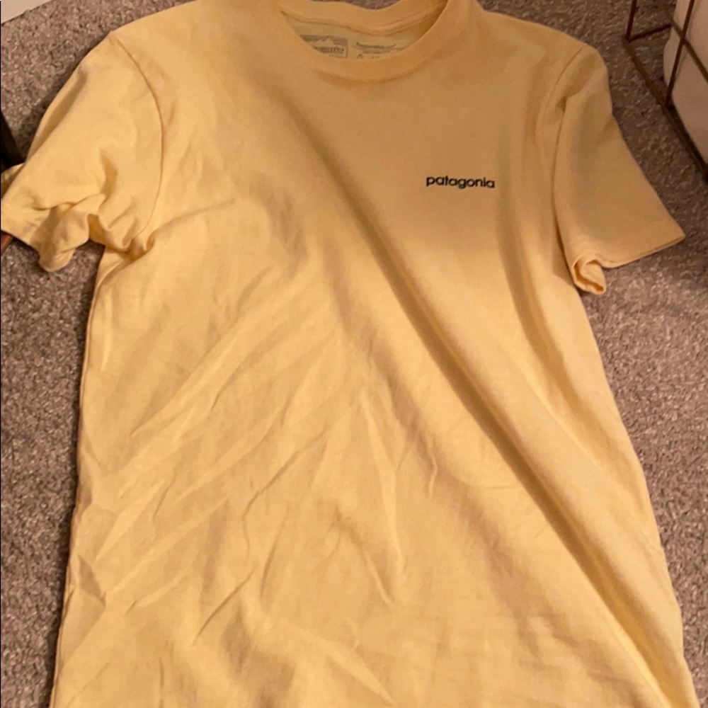 Yellow Patagonia t shirt